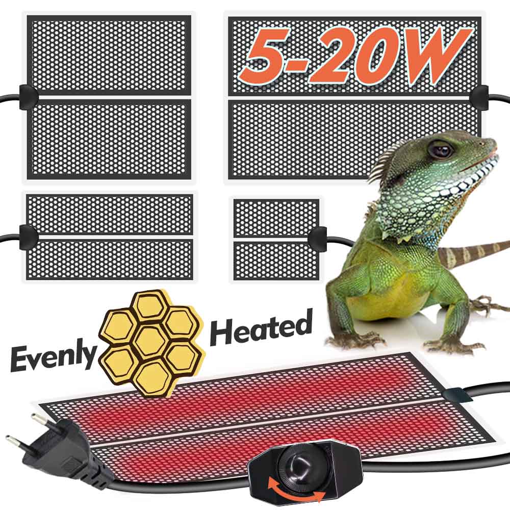 Planted Aquarium Heater - 5-20W Reptile Heat Mat Plants Heating