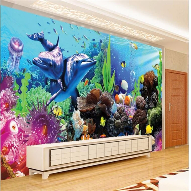 Planted Aquarium Wallpaper - beibehang custom tereo tropical fish aquarium