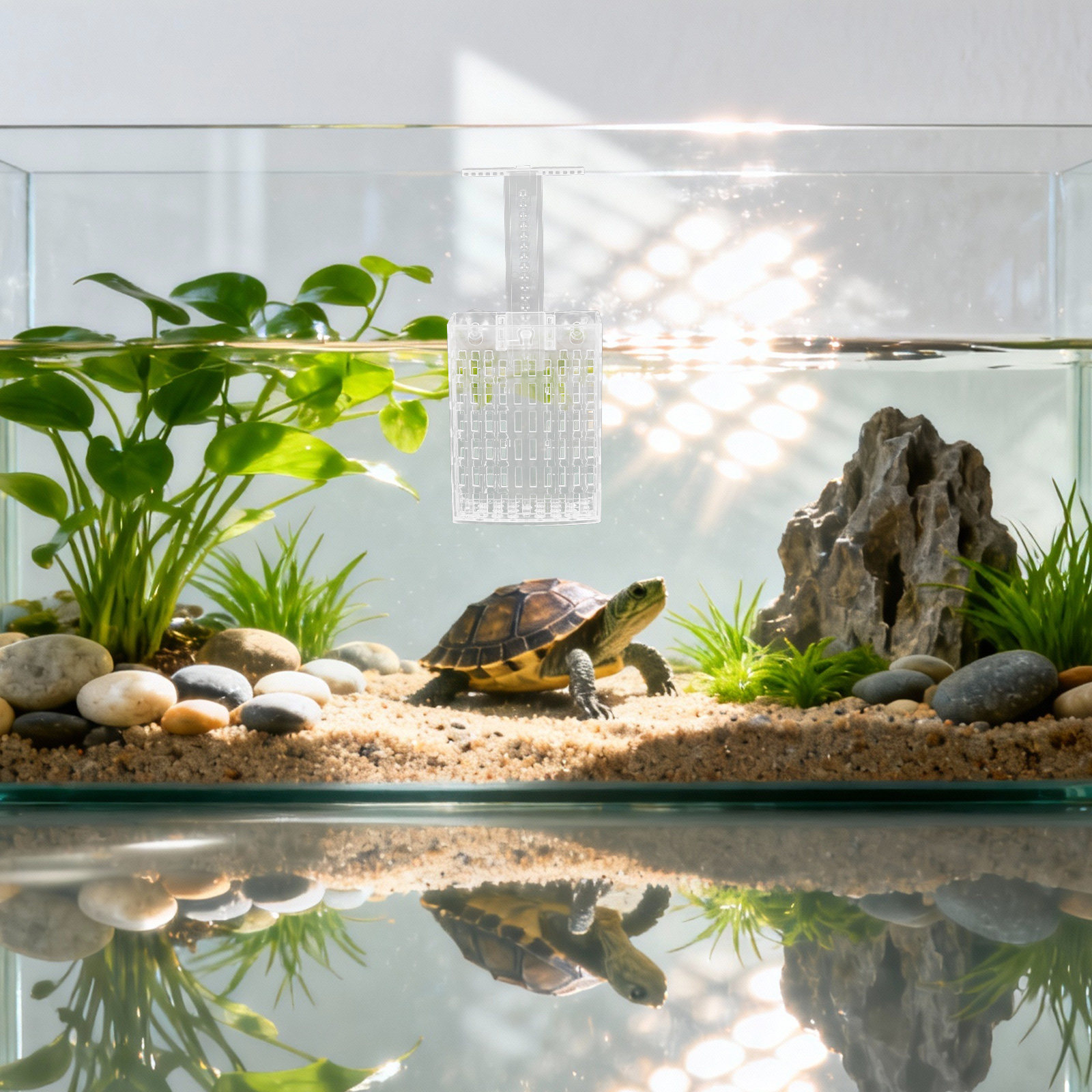 Aquarium Plant Holder - 2Set Aquarium Plant Holder Adjustable Top