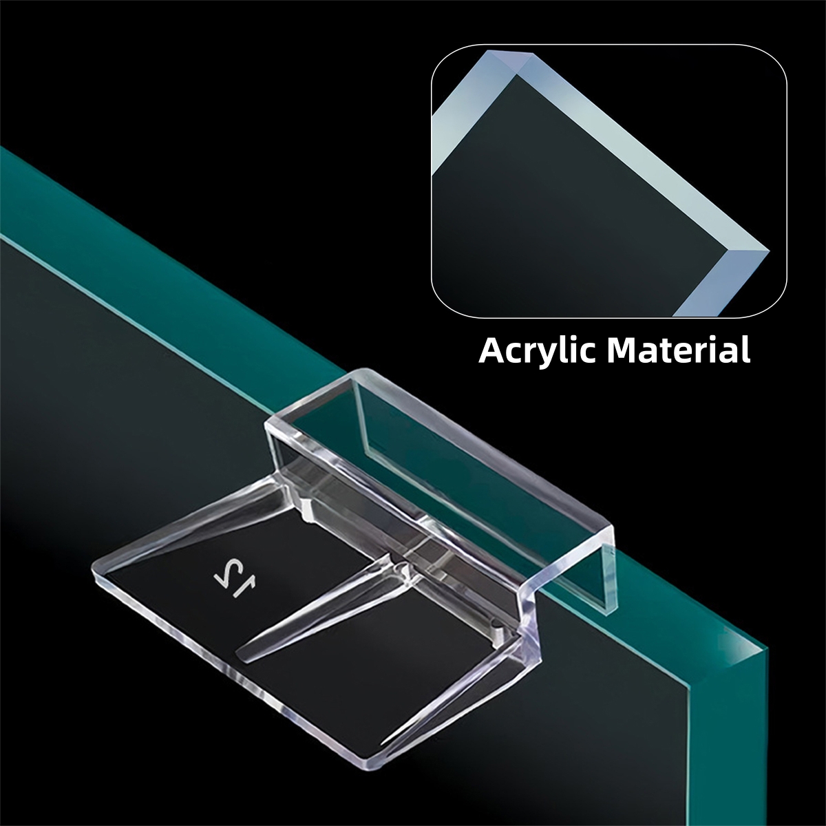 10Pcs Transparent Acrylic Fish - огляд і ціна Aquarium Plant Holder