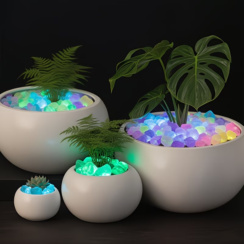 300PCS Luminous Pebble Set,0.9 - огляд і ціна Aquarium Plant Growth