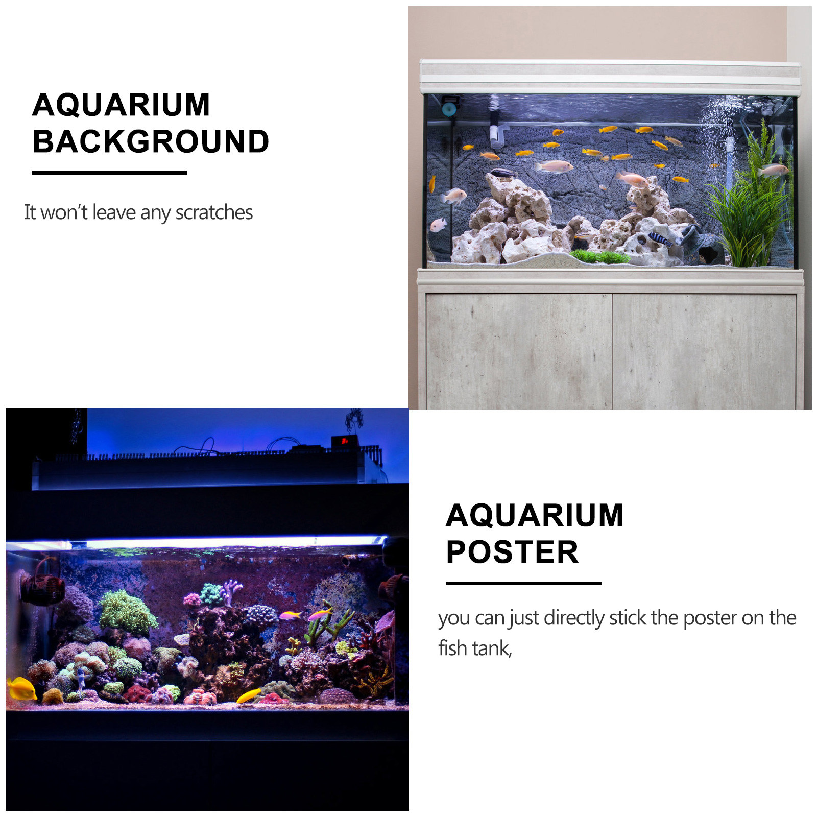 Fish Tank Background Sticker A - огляд і ціна Planted Aquarium Wallpaper