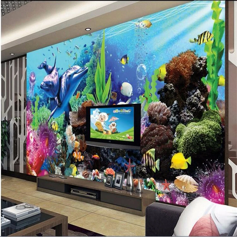 beibehang custom tereo tropica - огляд і ціна Planted Aquarium Wallpaper