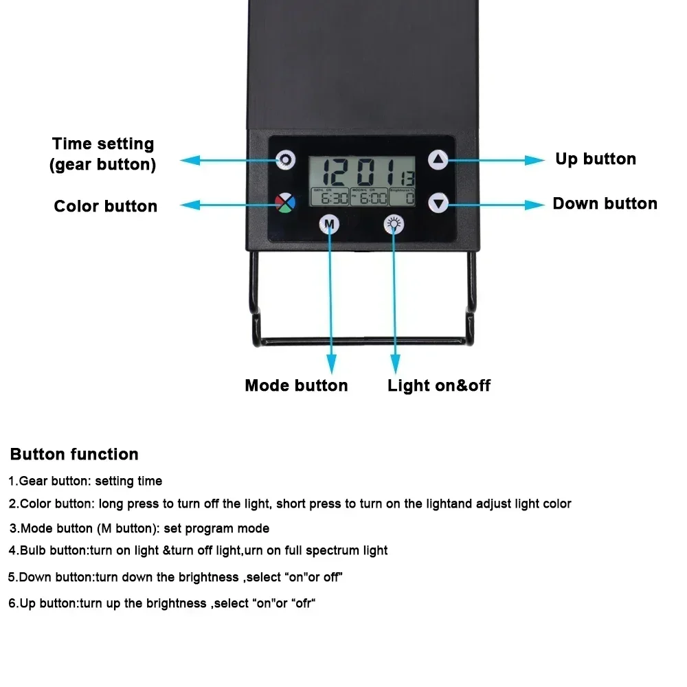 IP68 Waterproof Aquarium LED L - огляд і ціна Aquarium Plant Growth