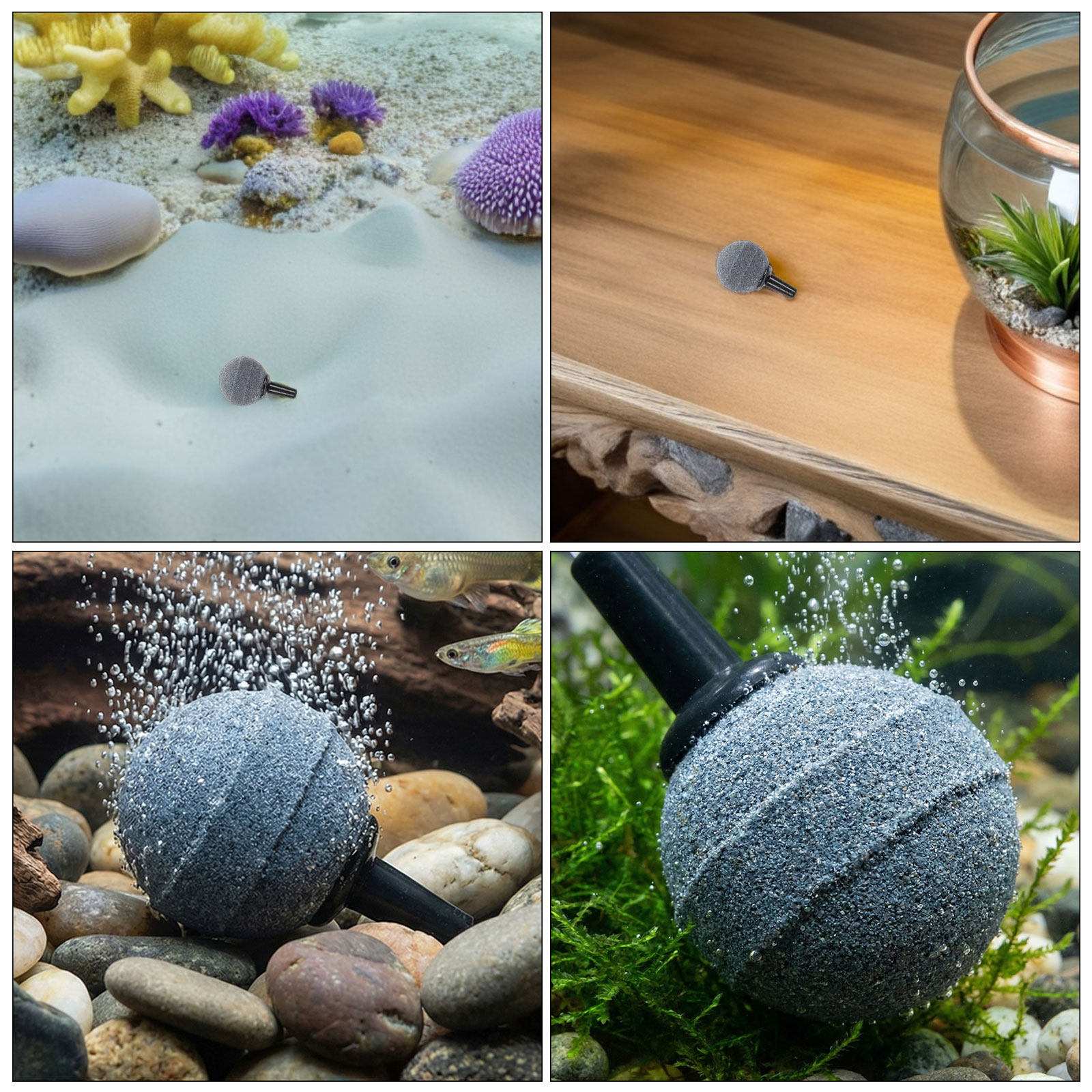 12pcs Aquarium Air Stone Bubbl - огляд і ціна Planted Aquarium Air Stone