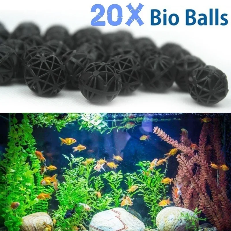 20Pcs 16mm Aquarium Bio Balls  - огляд і ціна Planted Aquarium Fertilizer