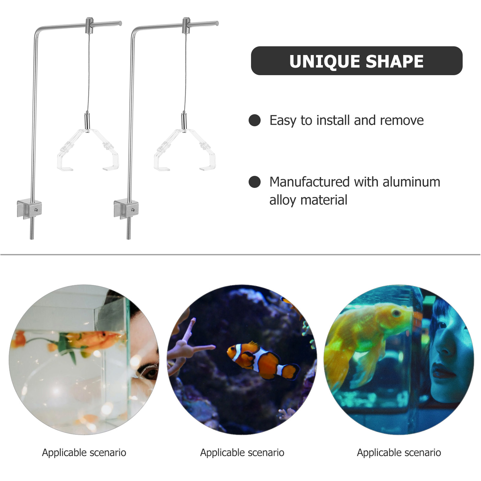 2pcs Aquarium Light Holder Wit - огляд і ціна Aquarium Plant Holder