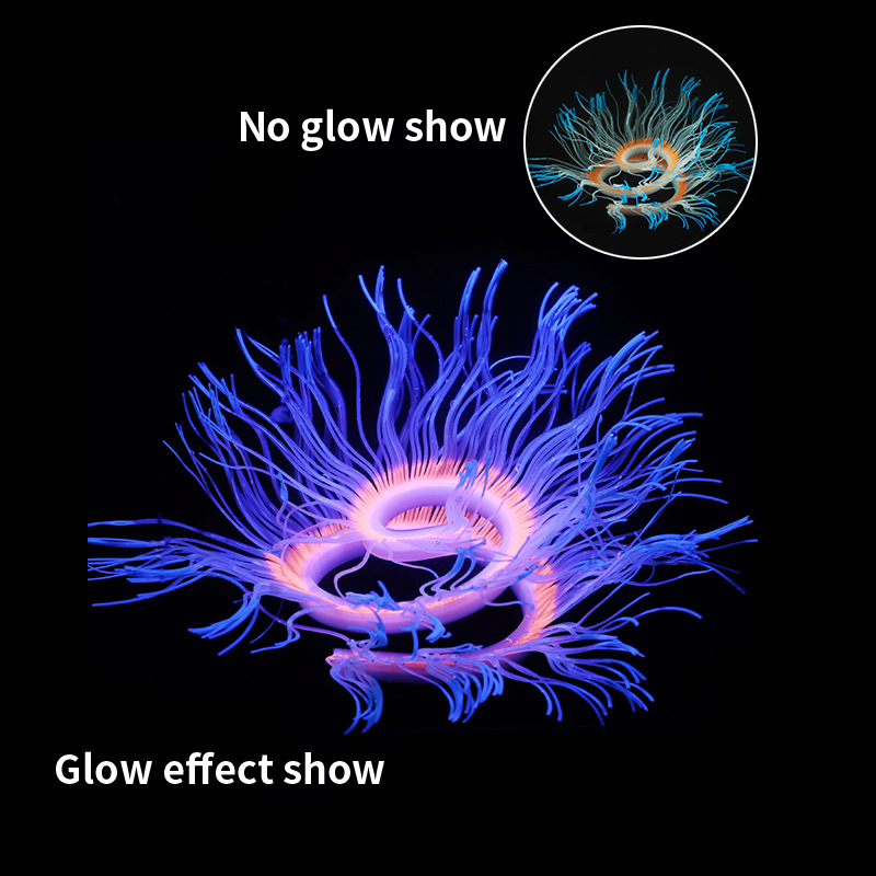 Soft Silicone Sea Anemone Cora - огляд і ціна Aquarium Plant Gel