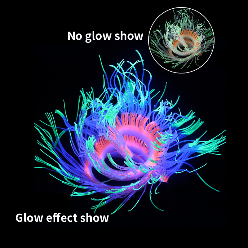 Soft Silicone Sea Anemone Cora - огляд і ціна Aquarium Plant Gel