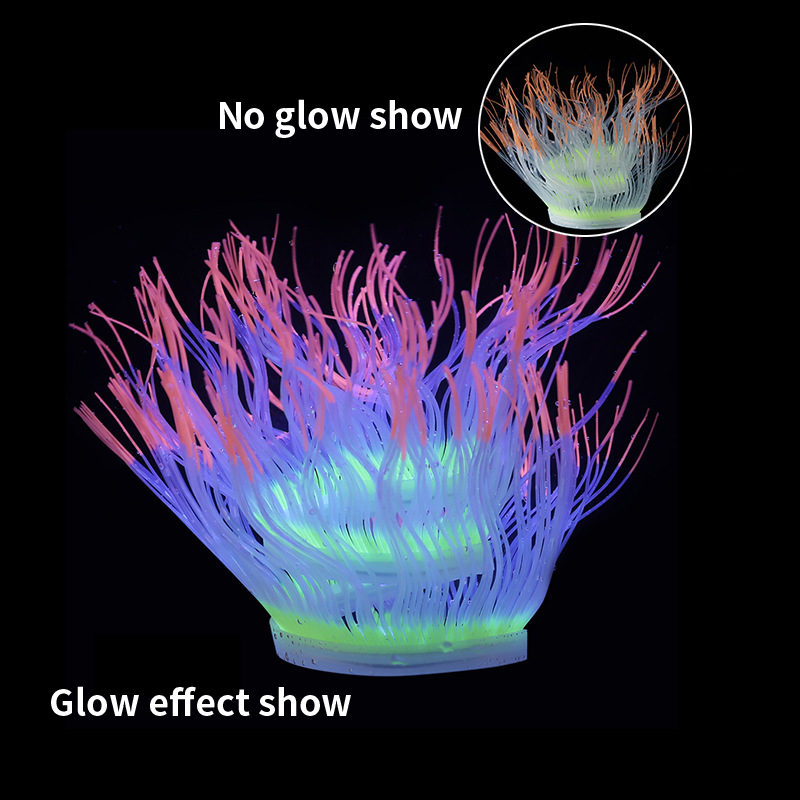 Soft Silicone Sea Anemone Cora - огляд і ціна Aquarium Plant Gel