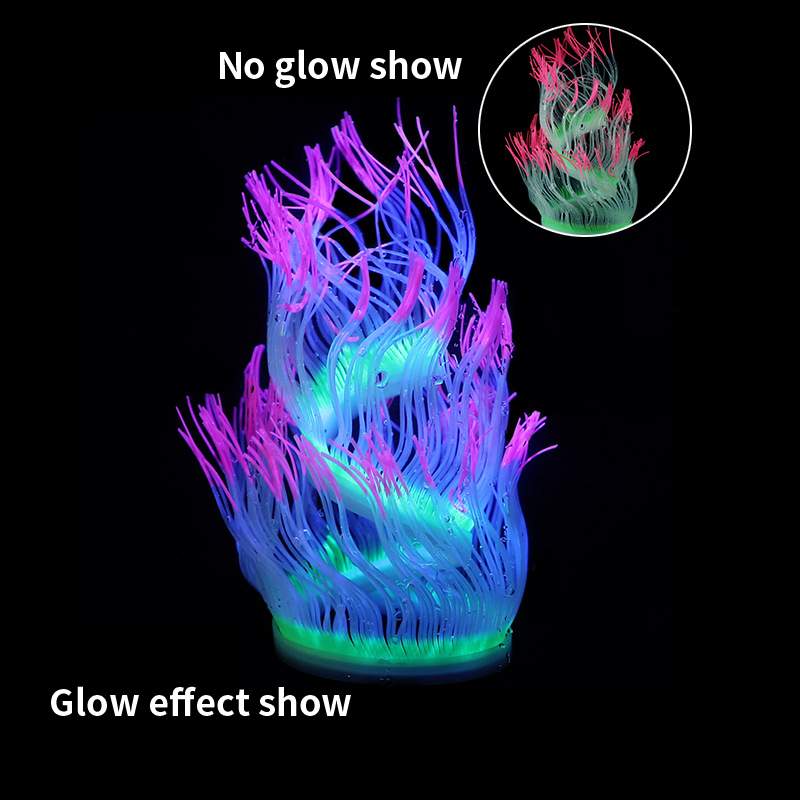 Soft Silicone Sea Anemone Cora - огляд і ціна Aquarium Plant Gel